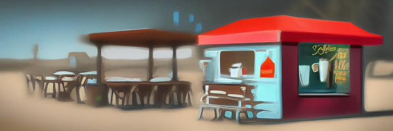 A coffee stand